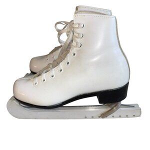 Vtg RIEDELL Red Wing Ice Skates Youth Girls Sz 12.5 Model 101 Figure Skating
